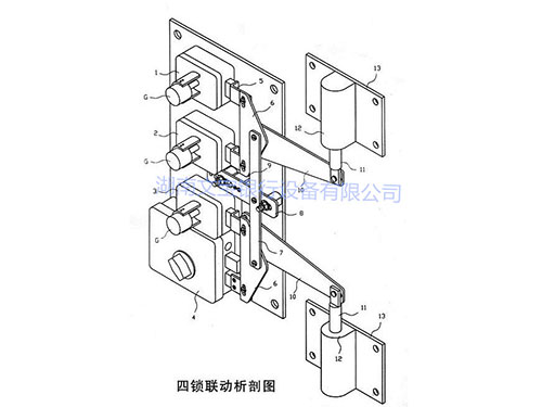 四锁联动部析图