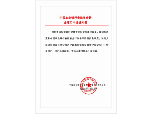 中国农业银行安徽省分行